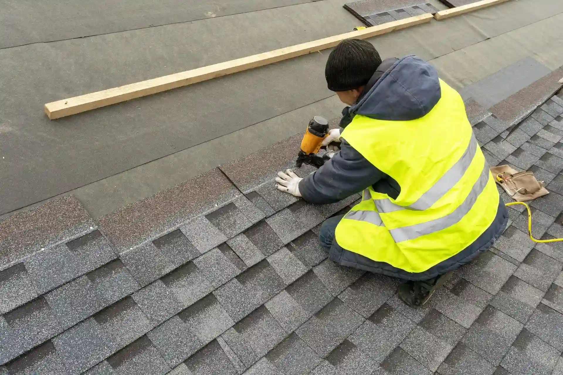 Roof inspection documentation after storm damage