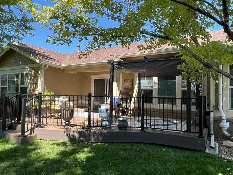 Composite deck and gazebo outdoor living project